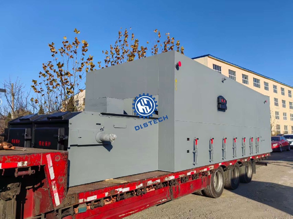 瓦房店炉排山东客户12吨小鳞片炉排发货